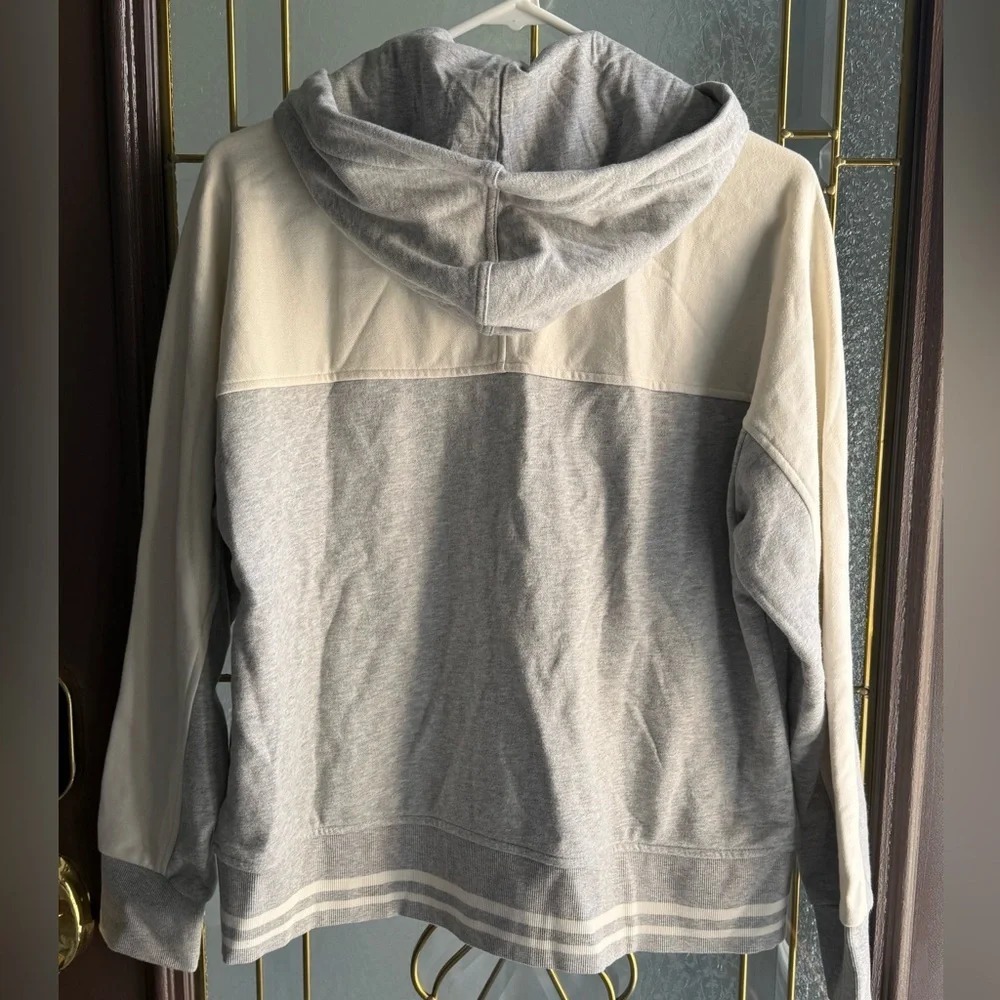 Ralph Lauren Heather Gray and Cream Hoodie - Picture 4 of 4